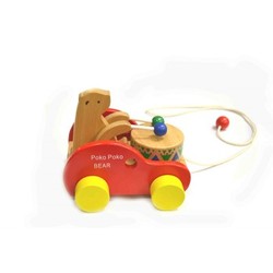 Paper Craft Wooden Toys: Poko-poko bear (200) - educational wooden toys
