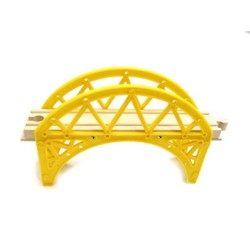 Yellow railway bridge (716) - train sets &amp. Vehicles wooden toys