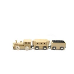 Paper Craft Wooden Toys: 3-pack plain train (784) - trains - train sets &amp. Vehicles wooden toys