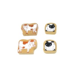 -pack cow &amp. Sheep (773) - train sets &amp. Vehicles wooden toys