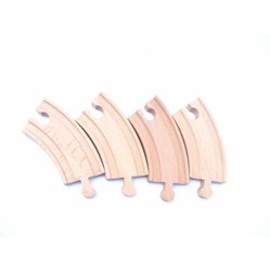 4-pack short curved tracks (0) - train tracks - train sets &amp. Vehicles wooden toys