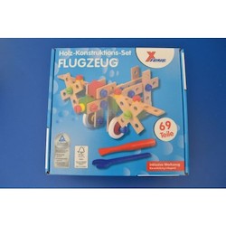 Nuts &amp. Bolts set. Plane (176p) wooden toys