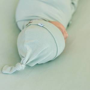 little unicorn stretch knit hat & swaddle set