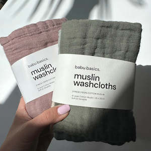 Babu Muslin Wash Cloths