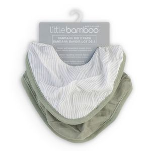 Teething: Little Bamboo Muslin Bibs - 2 pack