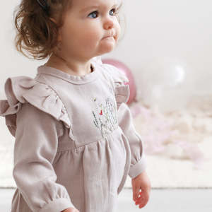 Burrow & Be Hazel Romper - Misty Lavender