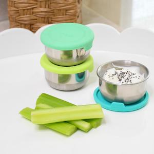 Lunchboxes: Melii Mini Silicone & Stainless Steel Containers - 3pack