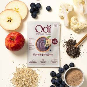 Kids Nutrition: Odi Baby Puree Powder - Blooming Blueberry & Chia Pudding