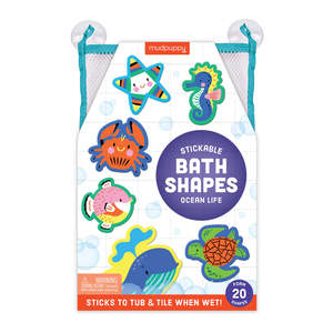 Bath Time: Mudpuppy Stick-able Foam Bath Shapes - Ocean Life