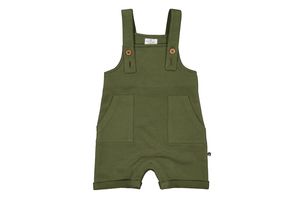 Burrow Be: Burrow & Be Olive Short Overalls