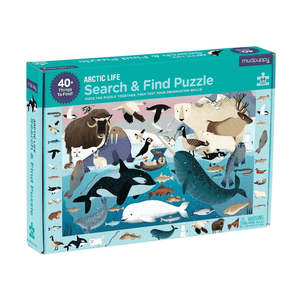 Wooden Puzzles: Mudpuppy Arctic Life 64 Piece Search & Find Puzzle