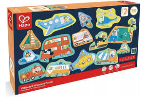 Hape Farm Vehicle Level Up Puzzle