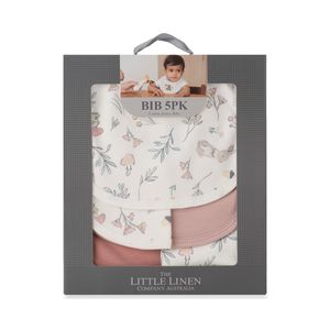 Little Linen Jersey Bibs - 5 pack