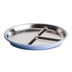 Nestling: Nestling Stainless Divided Plate - 23cm