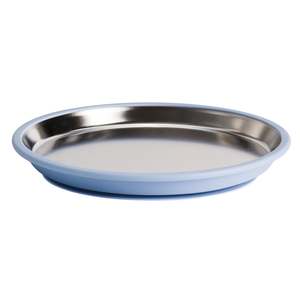 Nestling Stainless Flat Plate - 23cm