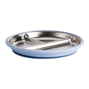 Nestling Stainless Divided Plate - 20cm