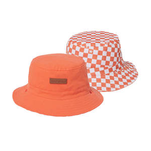 Summer Ready: Crywolf Reversible Bucket Hat - Sunset Check