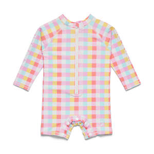 Summer Ready: Crywolf Baby Rash Suit - Pop Gingham