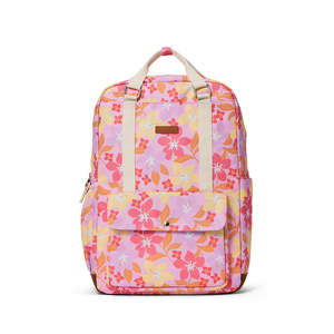 Nappy Bags: Crywolf Knapsack - Hibiscus Daze