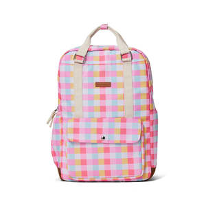 Nappy Bags: Crywolf Knapsack - Pop Gingham