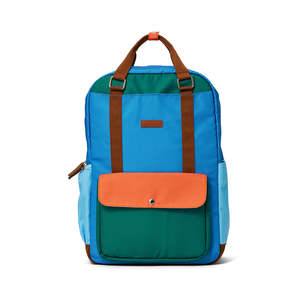 Nappy Bags: Crywolf Knapsack - Seaside Colourblock