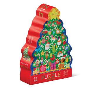 Wooden Puzzles: Crocodile Creek 24pc Puzzle - Christmas Tree