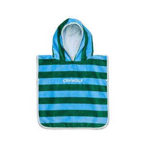 Swim Wear: Crywolf Baby Hooded Towel - Deck Stripe