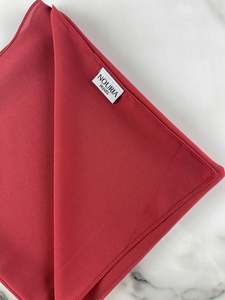 Plain Chiffon: Plain Chiffon - MERCURY RED