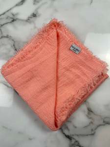 Crinkle Cotton: Crinkle Cotton - Salmon