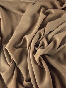 Crinkle Chiffon: Crinkle Chiffon - TURKISH COFFEE