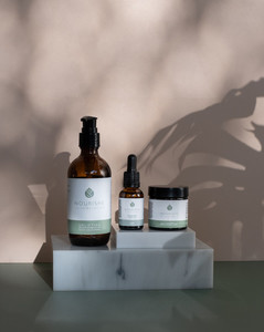Products: Nourishe Skincare Face Cream 60ml, Hydrating Face Oil 25ml & Uplifting Bod Nourishe Natural Health Botanical Skincare