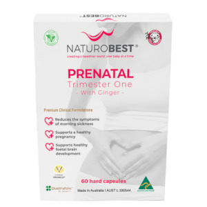 Preconception Pregnancy Practitioner Exclusive: NaturoBest Prenatal Trimester One With Ginger