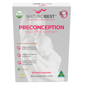 Preconception Pregnancy Practitioner Exclusive: NaturoBest Preconception Multi For Women