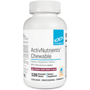 Childrens Health Practitioner Exclusive: Xymogen ActivNutrients® Chewable Mixed Berry 120c