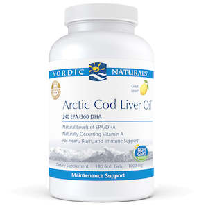 Nordic Naturals Arctic Cod Liver Oil 180s