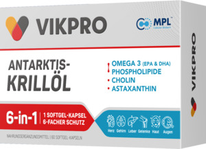 VIKPRO Antarctic KRILL OIL | 60 Softgels