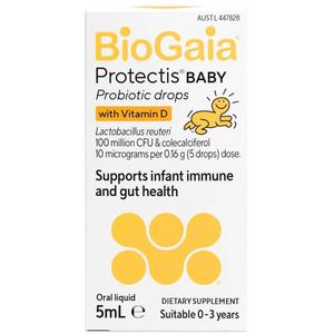 Digestion: BioGaia® Protectis Baby Probiotic Drops + Vitamin D 5ml