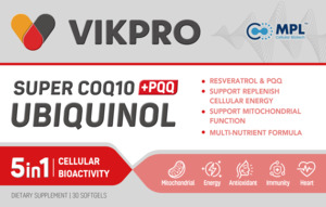 New Collection: VIKPRO SUPER CoQ10 + PQQ UBIQUINOL (60s)