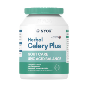 NYO3 Herbal Celery Plus Gout Care Uric Acid Balance 90 Vege Capsules