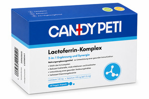 Digestion: CANDYPETI High-Purity Lactoferrin for Dogs and Cats | 60 Capsules