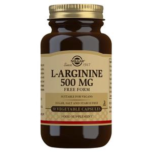 Solgar L-Arginine 500mg 50 Vege Capsules