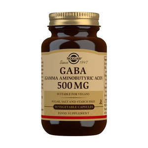 Fat Metabolism: Solgar GABA 500mg 50 Vege Capsules