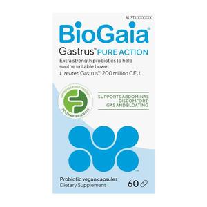 BioGaia® Gastrus Pure Action 60 Capsules