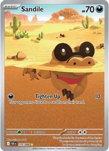 Pokemon Singles Instock: Sandile (135/086) [Scarlet & Violet: Black Bolt]