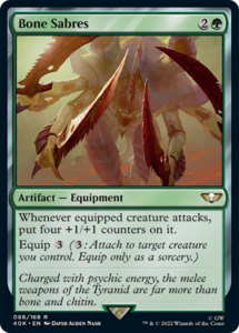 Mtg Singles Instock: Bone Sabres [Warhammer 40,000]