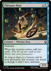 Mtg Singles Instock: Platypus-Bear [Avatar: The Last Airbender]