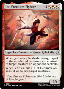 Mtg Singles Instock: Jet, Freedom Fighter [Avatar: The Last Airbender]