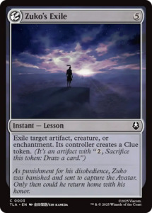 Mtg Singles Instock: Zuko's Exile [Avatar: The Last Airbender]