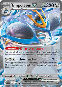 Pokemon Singles Instock: Empoleon ex (070/094) [Mega Evolution: Phantasmal Flames]