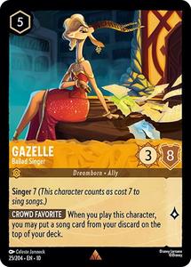 Disney Lorcana Tcg Singles: Gazelle - Ballad Singer (25/204) [Whispers in the Well]